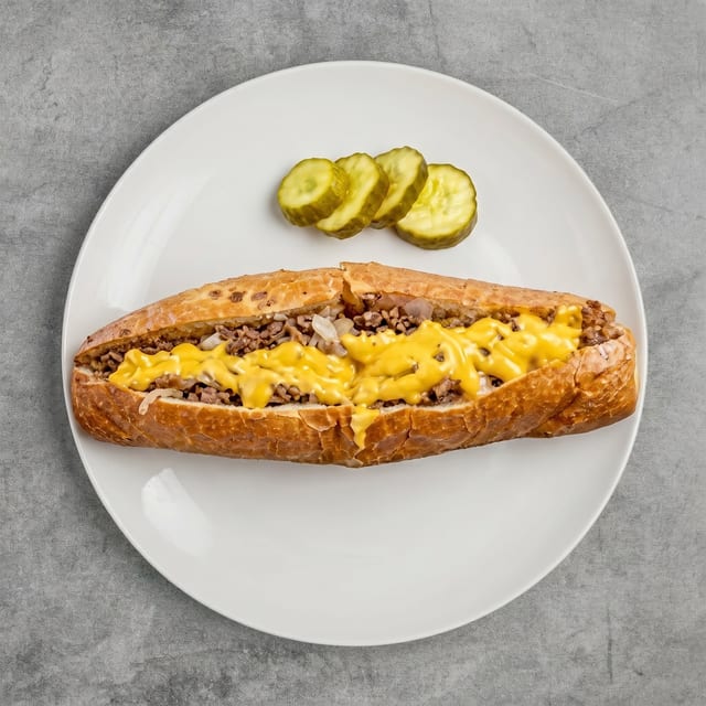 Philly Wiz Style Steak Sub.