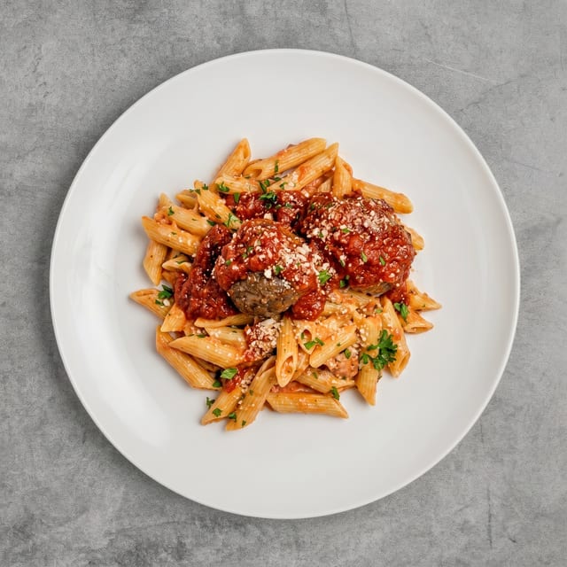 Pasta with Meatballs.