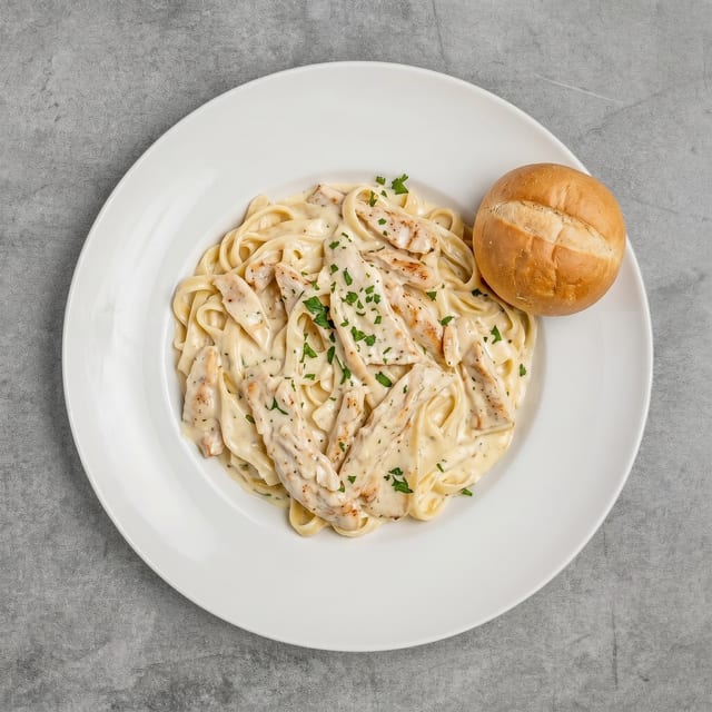 Chicken Alfredo.