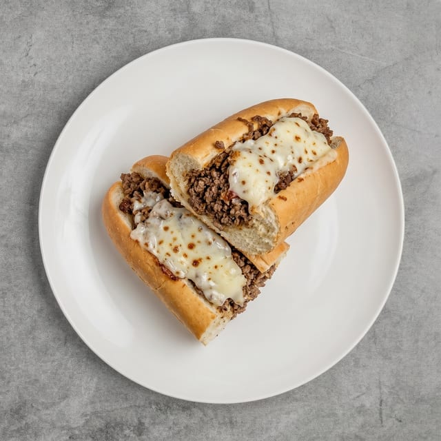 Cheesesteak Melt Sandwich.