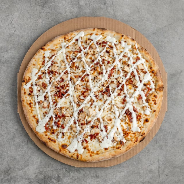 Chicken Bacon Ranch Pizza.