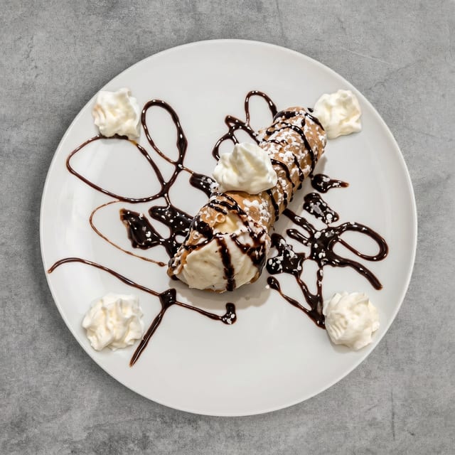 Homemade Cannoli.